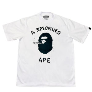 a smoking ape white tee